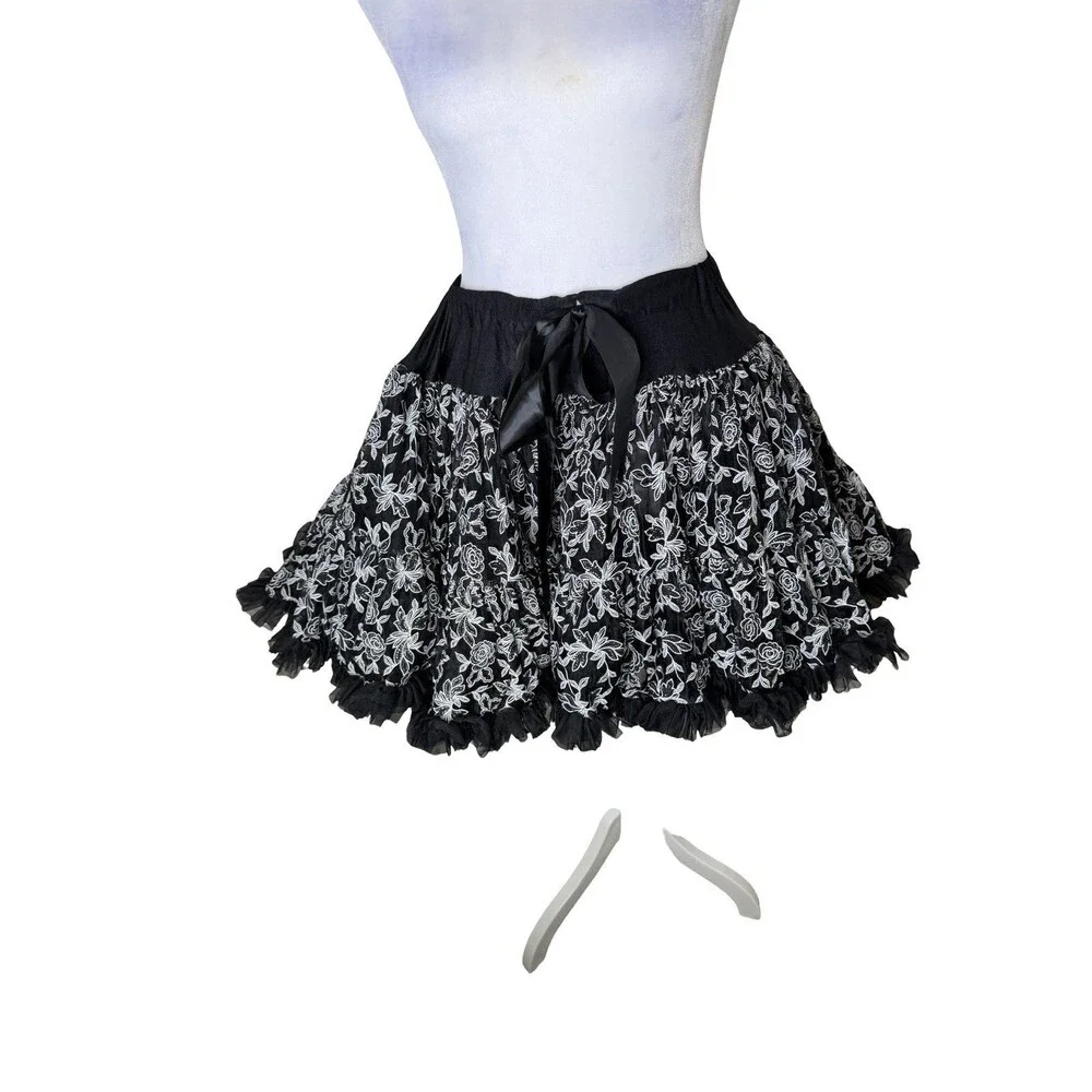 Oopsy Daisy Baby Inc Black Petticoat girls under skirt costume fluff tutu L/6X